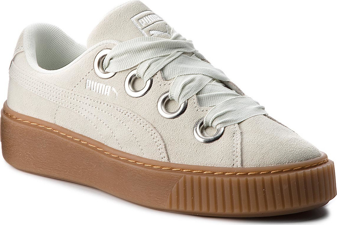 puma platform kiss suede