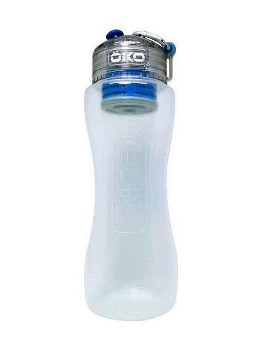 Oko Original Level 2 Πλαστικό Παγούρι με Στόμιο και Φίλτρο 1000ml Διάφανο