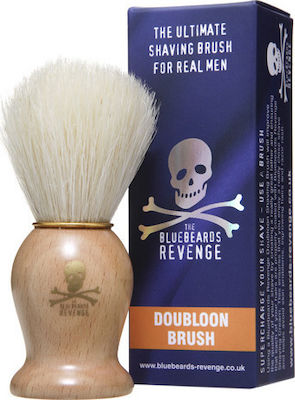 Bluebeards Revenge Doubloon Bristle Shaving Brush with Boar Hair Bristles Brown