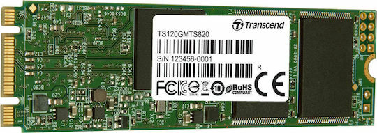 Transcend 820S SSD 120GB τύπου M.2 με σύνδεση SATA III TS120GMTS820S