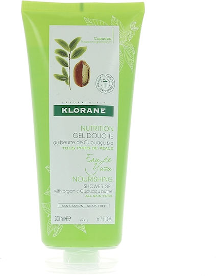 Klorane Gel Douche Eau De Yuzu Αφρόλουτρο σε Gel για Θρέψη 200ml