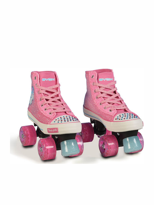 Byox Alicorn Quad Einstellbar Rollers Rosa Erwachsene/Kinder