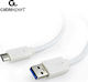Cablexpert USB 3.0 Cable USB-C male - USB-A 36W Λευκό 0.1m CCP-USB3-AMCM-W-0.1M