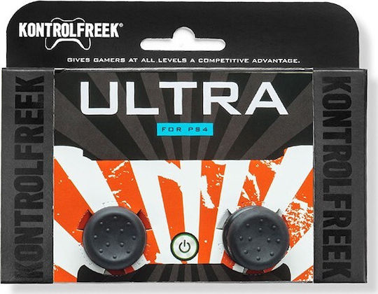 KontrolFreek Ultra Caps Black Thumb Grips for PS4 In Black Colour