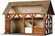 Walachia Παιχνίδι Κατασκευών Ξύλινo Animal Barn Architecture Set για Παιδιά 8+ Ετών