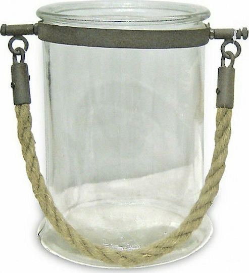 Zaros Laterne Glas Transparent 18x18x17cm 1Stück