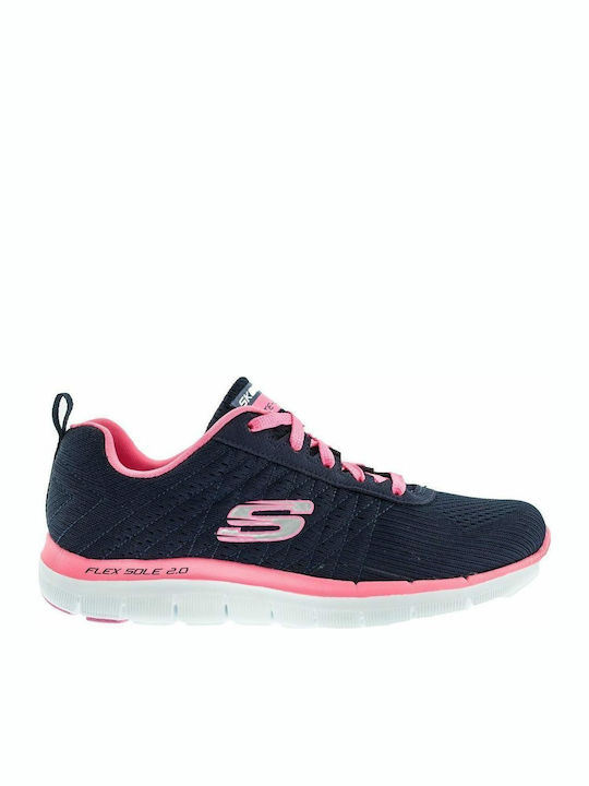 Skechers Flex Appeal 2.0-Break Free 12757-NVHP Αθλητικά Παπούτσια Running Μπλε | Skroutz.gr