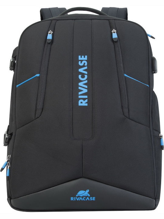 Rivacase Borneo Gaming Backpack Waterproof Backpack for 17.3" Laptop Black