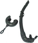 XDive Snake Snorkel Black with Silicone Mouthpiece