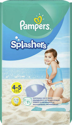 Pampers Πάνες Βρακάκι Splashers No. 4 για 9-15kg 11τμχ