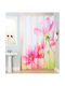 Viopros Daisy Duschvorhang Stoff 180x200cm Rosa