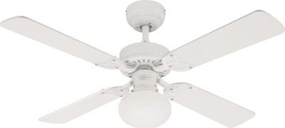 Westinghouse Vegas 72185 Ceiling Fan 105cm with Light White/White Washed Pine