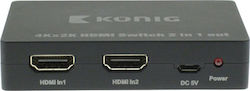 Konig 2 θυρών HDMI Switch KNV SW 3402