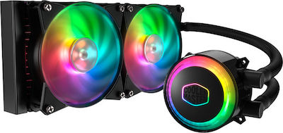 CoolerMaster MasterLiquid ML240R RGB CPU Water Cooling Dual Fan 120mm for Socket AM4/AM5/1200/115x