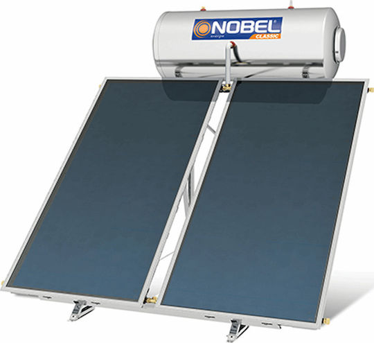 Nobel Classic Încălzitor solar de apă 200 litri Sticlă Energie Triplă cu colector de 4 metri pătrați