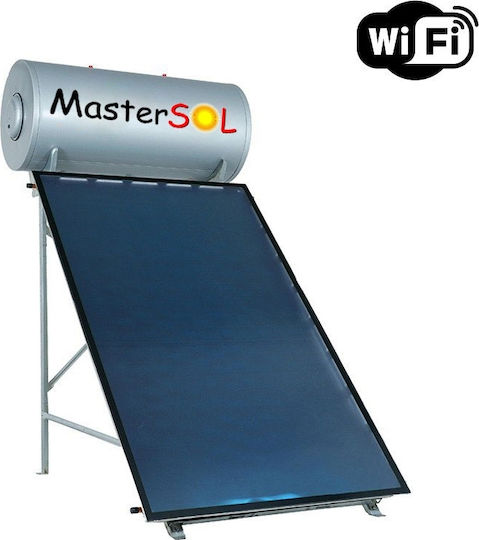 MasterSOL Plus WiFi Слънчев бойлер 160 литра Стъкло Тройна Енергия с 2.5кв.м. Колектор