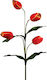 Artificial Decorative Branch Tulip Orange 1pcs