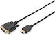 Digitus Cable DVI-D male - HDMI male 2m (DB-330300-020-S)