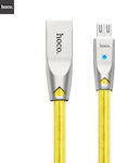 Hoco U9 Zinc 1.2m Braided USB 2.0 to micro USB Cable Yellow