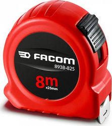 Facom 8m x 25mm Tape Measure 25mm x 8m 893B.825PB