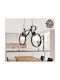 GloboStar Bike Pendant Light Black with Socket E27 67cm