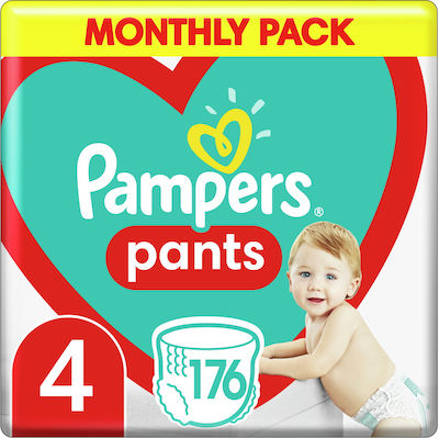 Pampers Pantaloni de scutec Pants Pants Nr. 4 pentru 9-14 kgkg 176buc