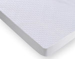 La Luna Single Quilted Mattress Cover Fitted Elegance White 90x200+35cm