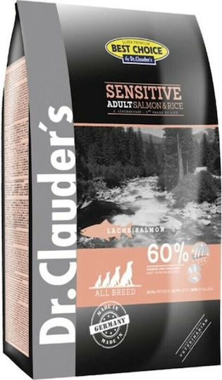 Dr.Clauder's Best Choice adult Salmon & Rice 12.5kg Ξηρά Τροφή για Ενήλικους Σκύλους με Ρύζι