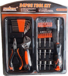 Horusdy SDY-93102 Handwerkzeugsatz 34 Stück Horusdy SDY-93102 Handwerkzeugsatz 34 Stück