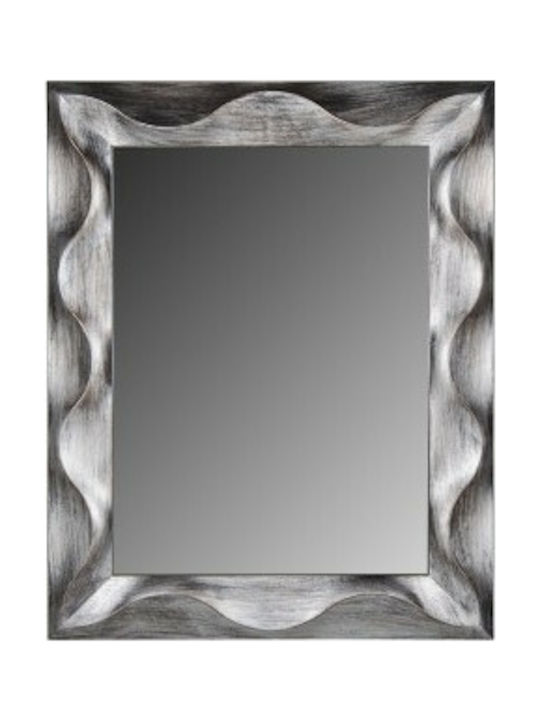 Homeplus Wall Mirror with Silver Plastic Frame ...