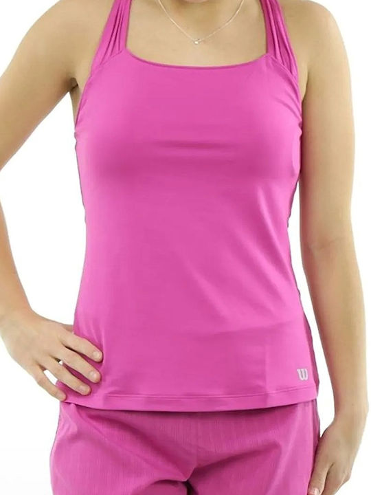 Wilson Core Classic Tank Women's Athletic Blouse Sleeveless Purple