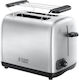 Russell Hobbs Adventure Φρυγανιέρα 2 Θέσεων 1200W Inox