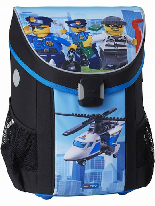 LEGO Easy City Police Chopper Elementary School Backpack Purple