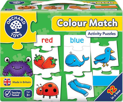 Kids Puzzle Colour Match for 3++ Years 12pcs Orchard