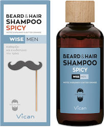Vican Wise Men Beard & Hair Shampoo Spicy 200ml