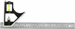 Dekton Carpenters Steel Angle Ruler with Spirit Level 30cm