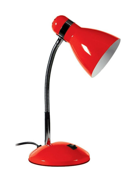 ARlight HD-714 Office Lamp with Flexible Arm for Socket E27 in Red Color