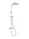 Paini Dax Adjustable Shower Column without Mixer 85-119cm Silver