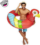 Bigmouth Giant Parrot Inflatable Floating Ring Red 115cm
