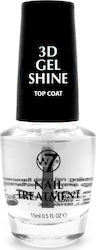 W7 Cosmetics Nail Treatment 3D Gel Shine Top Coat Gel 15ml