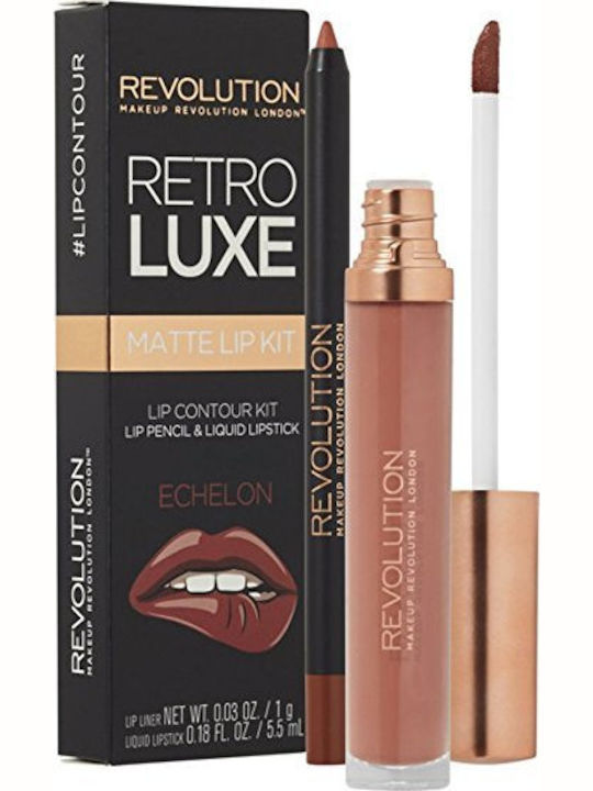 Revolution Beauty Retro Luxe Σετ Μακιγιάζ για τα Χείλη 2τμχ Revolution Beauty Retro Luxe Σετ Μακιγιάζ για τα Χείλη 2τμχ