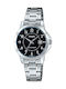 Casio Womens Watch 32mm Battery With Silver Steel Bracelet