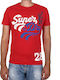 Superdry Triple Swoosh Lite Men's Short Sleeve T-shirt Red M10022TQ-SX1