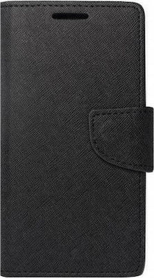 Fancy Synthetic Leather Wallet Black (Huawei Y6 2018Huawei Y6 2018)