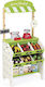 Janod Kids Shop Green Market Grocery made of Wood for 3+ Years Old 93 cm cm. J06574