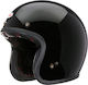 Bell Custom 500 Black Motorcycle Helmet Jet ECE 22.06 982gr