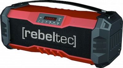 Rebeltec Soundbox 350 Bluetooth Speaker 18W with Radio and Battery Life up to 8 hours Red