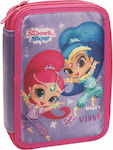 Gim Fabric Prefilled Pencil Case Shimmer & Shine What is your Wish with 2 Compartments Lilac
