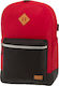 Polo Reflective School Bag Backpack Junior High-High School in Red color