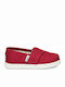 Kids Espradrilles with Hoop & Loop Closure Red Tiny Alpargata Canvas